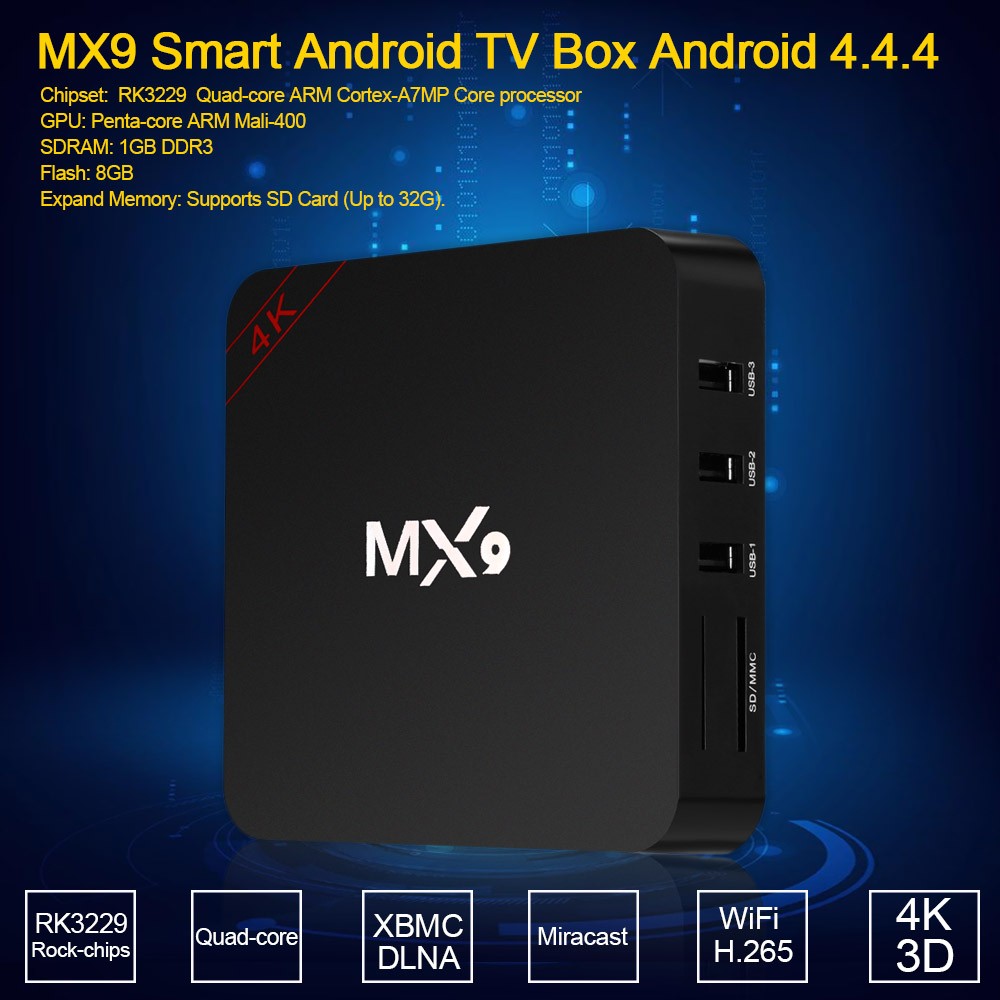 Смарт приставка для ТВ MX9 Smart Box TV