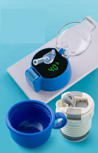 Умный детский термос с термодатчиком, поилкой, чехлом, стаканом T5 500мл