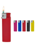 Зажигалка пьезо одноразовая с регулировкой пламени, глянцевая, 5 цветов под логотип В577 Paint
