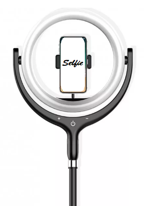 Кольцевая лампа F539B с держателем и штативом