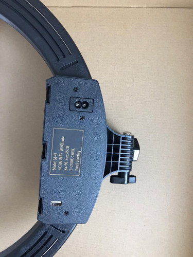 Кольцевая лампа со штативом LED Pro M-45 (45 см, сенсорная, 3 держателя)