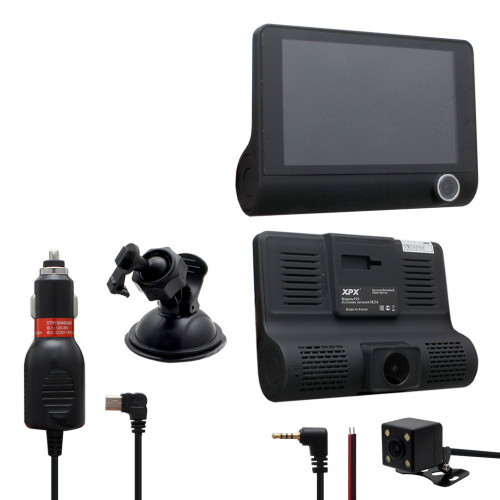 Автомобильный видеорегистратор XPX P10 / P9 с 3-мя камерами
