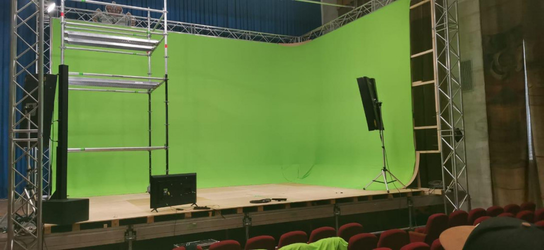 Зеленый фон, фотофон, хромакей (тканевый) 1,5м