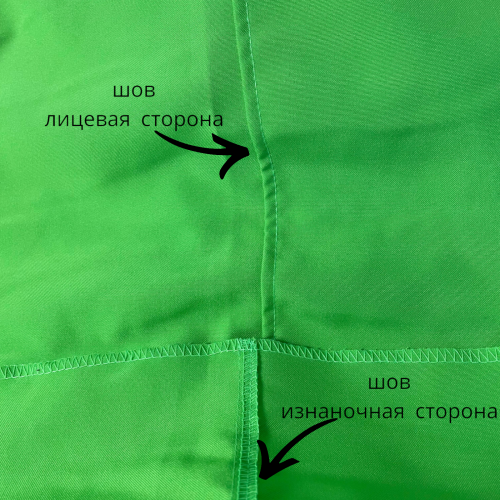 Зеленый фон, фотофон, хромакей (тканевый) 1,5м