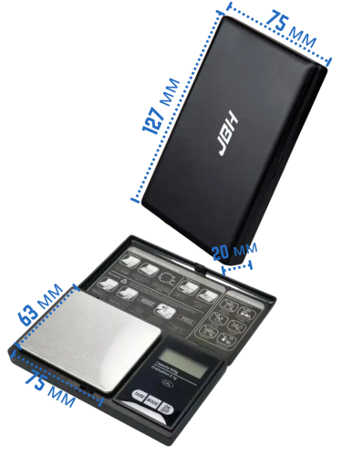 Высокоточные карманные электронные весы 500г/0.1г S-1 JBH 