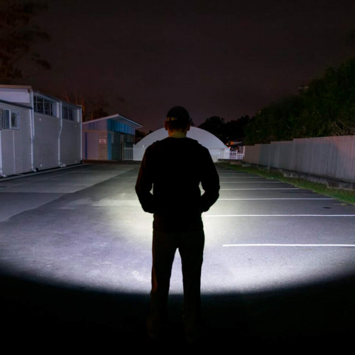 Фонарик налобный FA-101 с дополнительным COB диодом и магнитом / зарядка от USB / встроенный аккумулятор