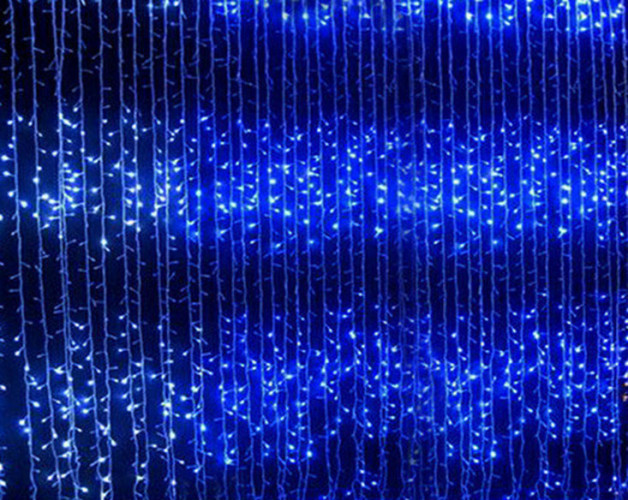 Светодиодная гирлянда занавес водопад 2х2 м для улицы и дома