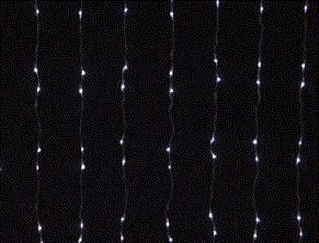 Светодиодная гирлянда занавес водопад ламп 3х3 м для улицы и дома