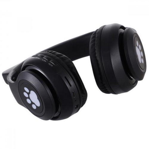 Беспроводные наушники Cat ear  P33M Cветящиеся кошачьи ушки и лапки