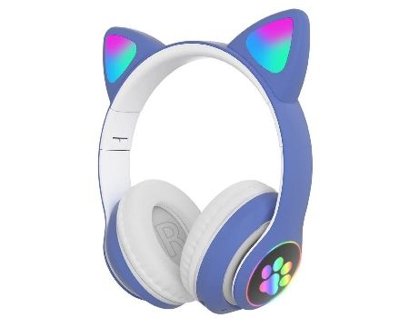 Наушники кошки со светящимися ушками и лапками Cat Ear