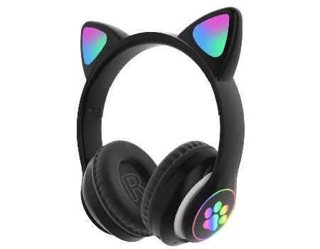 Наушники кошки со светящимися ушками и лапками Cat Ear