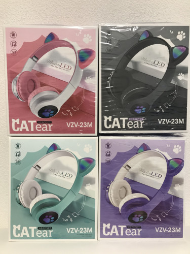 Наушники кошки со светящимися ушками и лапками Cat Ear