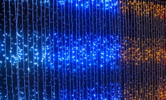 Светодиодная гирлянда занавес водопад 3х3 м для улицы и дома