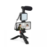 Vlogging Kit Jumpflash KIT-01LM трипод с микрофоном и лампой для съемки