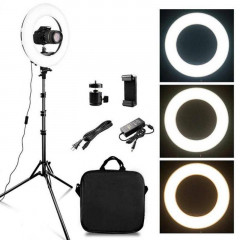 Кольцевая лампа HQ-14 36см с держателем на штативе