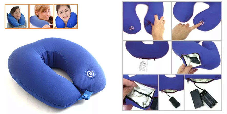 Массажная подушка для шеи антистрес