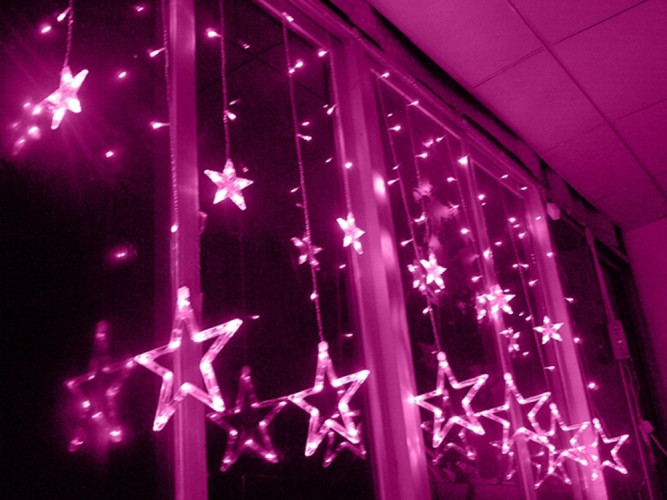 Гирлянда шторы Звезды 3 м