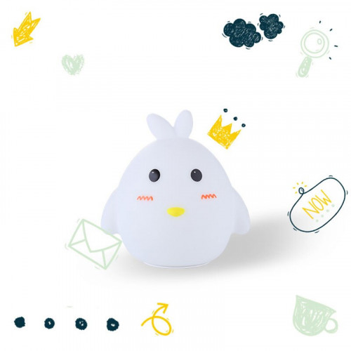 Детский светильник ночник силиконовый Цыпленок