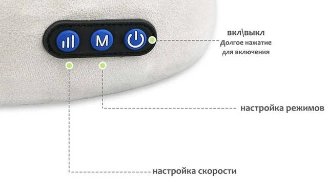 Подушка массажер Kneading U-shaped massage pillow