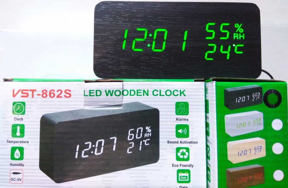 Как установить время на электронных настольных. Часы настольные VST 862-4 зеленый. Часы VST 862. VST-862s. Настольные цифровые часы-будильник VST-862.