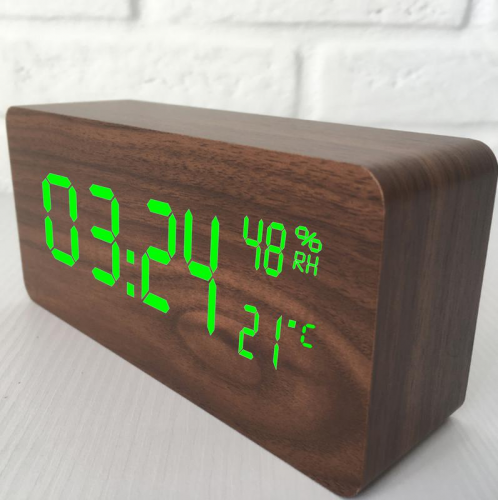 Часы деревянные настольные электронные VST-862S