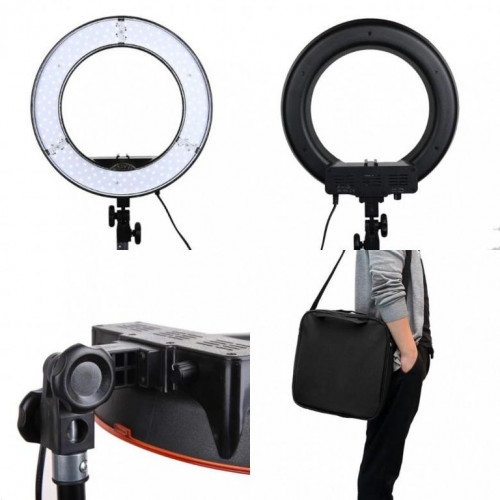 Светодиодная кольцевая лампа Pro 45 см с держателем на штативе плюс сумка