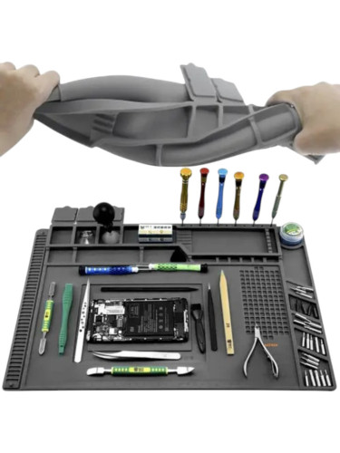 Силиконовый антистатический коврик для ремонта и пайки 450*300 мм