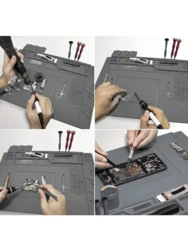 Силиконовый антистатический коврик для ремонта и пайки 450*300 мм