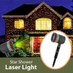 Лазерный проектор для улицы и дома новогодний laser light