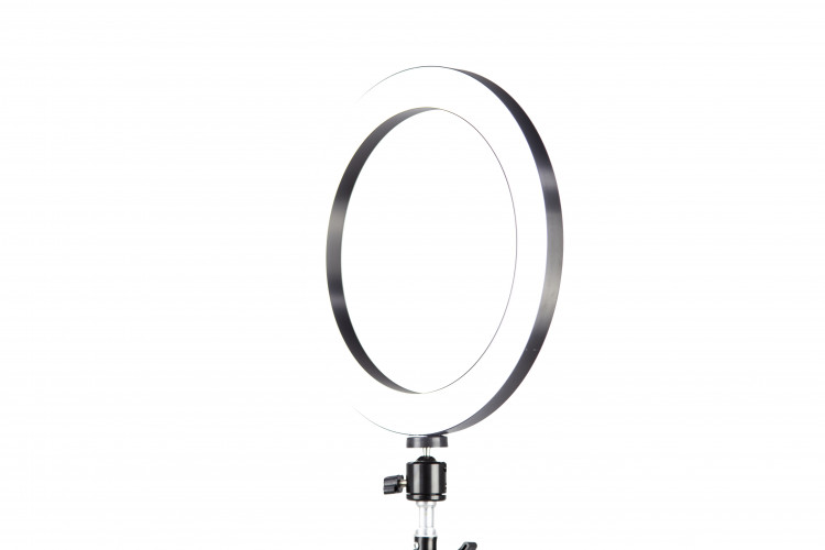 Светодиодная кольцевая лампа 26 см на штативе с держателем для смартфона