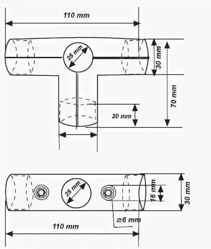 Соединитель четырех труб Джокер UNO-07 