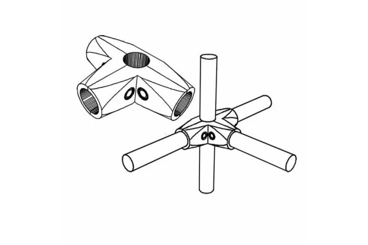 Соединитель четырех труб Джокер UNO-07 