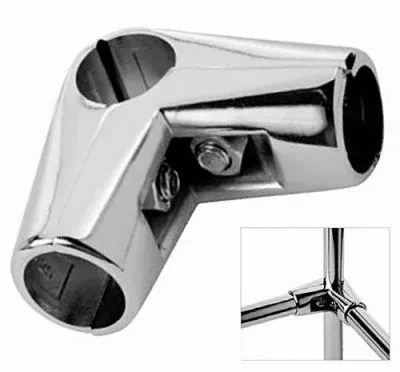 Угловой соединитель трех труб Joker 25мм UNO-04