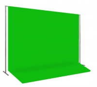 Хромакей со стойкой зеленый