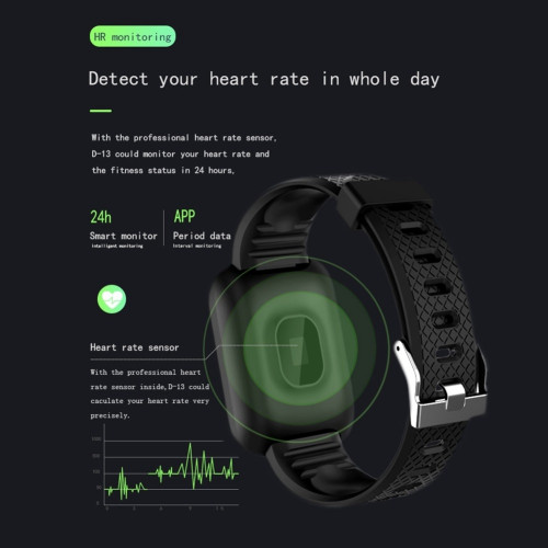 Фитнес часы Smart Bracelet D13 с измерением давления и сердечного ритма