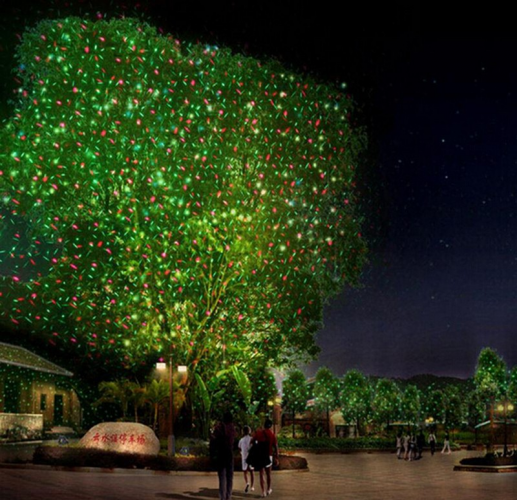 Уличный лазерный проектор с пультом Outdoor Lawn laser light