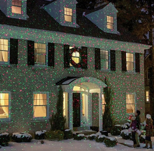 Уличный лазерный проектор с пультом Outdoor Lawn laser light