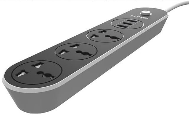 Сетевой удлинитель LDNIO SC3301 3USB 3 розетки 1.6 м