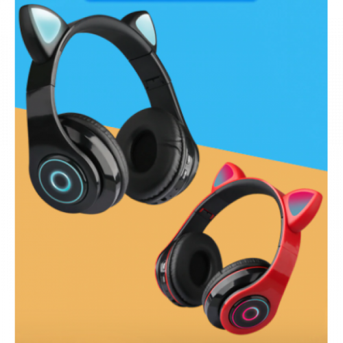 Беспроводные наушники кошки со светящимися ушками Cat Ear