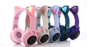 Беспроводные наушники кошки со светящимися ушками Cat Ear