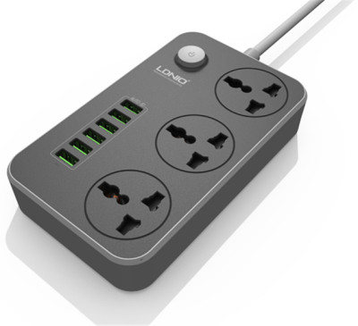 Cетевой удлинитель LDNIO SC3604 6USB 3 розетки 2 м