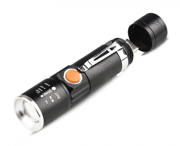 Светодиодный аккумуляторный фонарь FA-616T6 USB