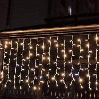 Светодиодная гирлянда занавес Бахрома 5х0,5м для дома и улицы