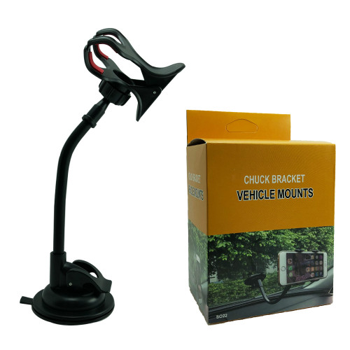 Автомобильный держатель универсальный прищепка на присоске для смартфонов