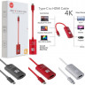 Кабель адаптер Type-C to HDMI Cable 4K