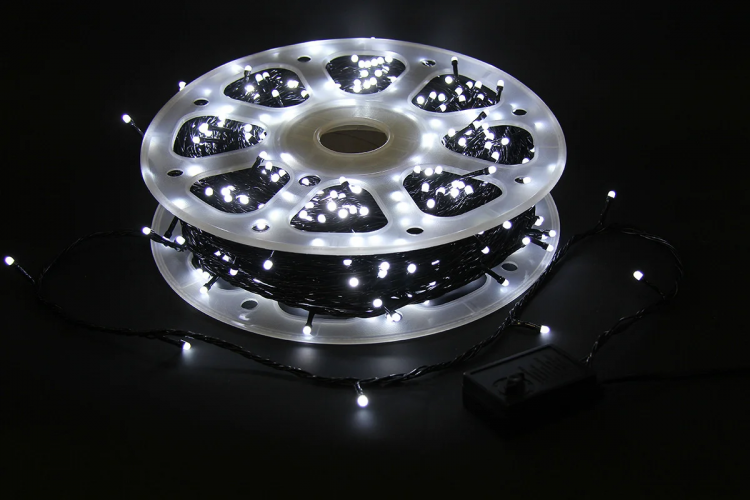 Светодиодная гирлянда нить на катушке 50м