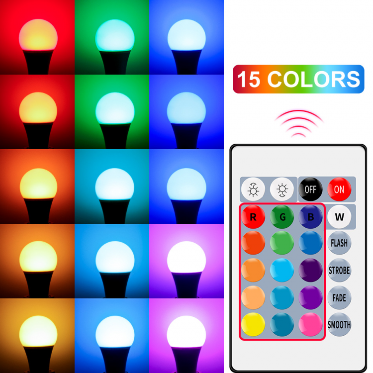 Remote control led colorful cheap lamp