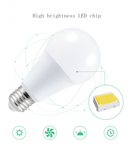 Лампочка с пультом разноцветная с белым (White + RGB remote control LED colorful lamp)