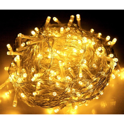 Гирлянда нить, прозрачный провод, теплый