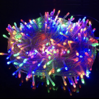 Гирлянда нить разноцветная, прозрачный провод